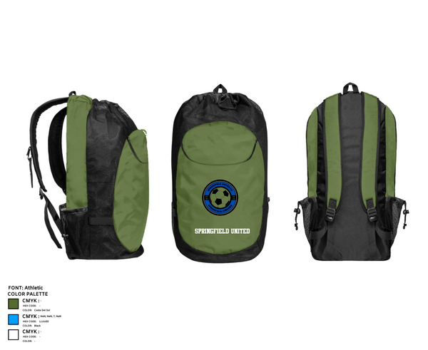Gear Bag, Springfield United, Men's Soccer, Teamtime, Team time, sublimation, custom sports apparel, team uniforms, spirit wear, spiritwear, sports uniforms, custom shirts, team store, custom team store, fundraiser sports, apparel fundraiser