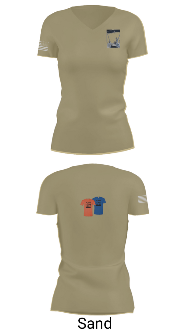Women's Short Sleeve Vneck Shirt, 53 weg, Air Force, Teamtime, Team time, sublimation, custom sports apparel, team uniforms, spirit wear, spiritwear, sports uniforms, custom shirts, team store, custom team store, fundraiser sports, apparel fundraiser