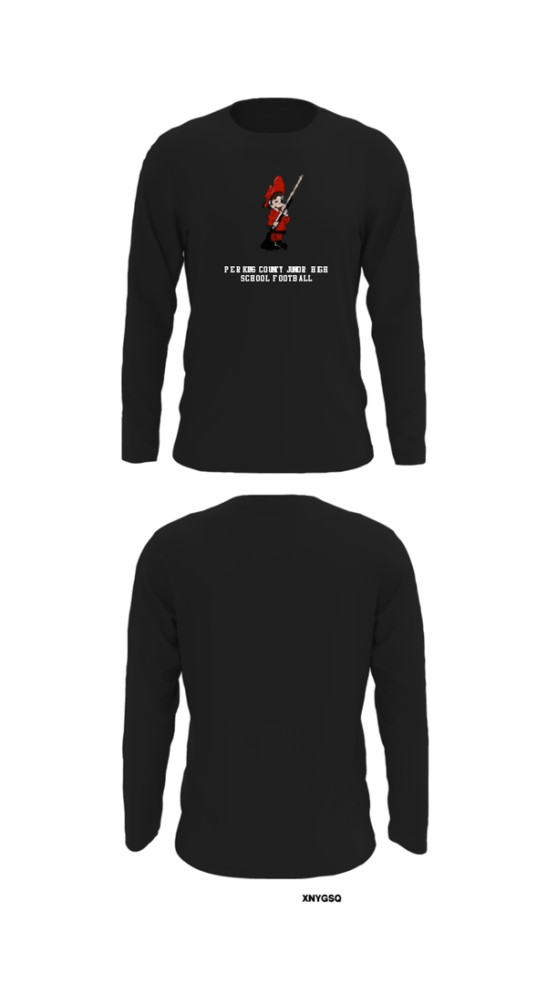 Long Sleeve Performance Shirt, Perkins County Junior High School Football, Football, Teamtime, Team time, sublimation, custom sports apparel, team uniforms, spirit wear, spiritwear, sports uniforms, custom shirts, team store, custom team store, fundraiser sports, apparel fundraiser