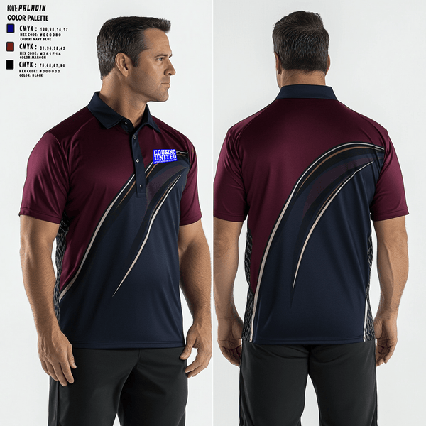 Short Sleeve Bowling Jersey, Cousino United Bowling, Bowling, Teamtime, Team time, sublimation, custom sports apparel, team uniforms, spirit wear, spiritwear, sports uniforms, custom shirts, team store, custom team store, fundraiser sports, apparel fundraiser