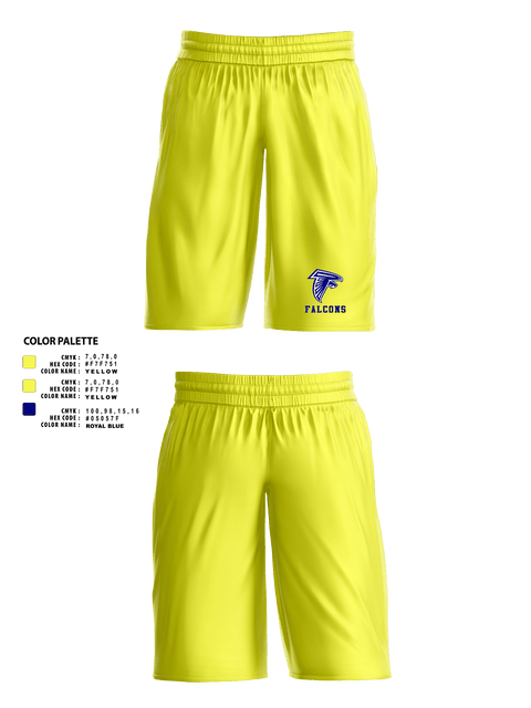 Mens Basketball Shorts, Falcons, Men's Basketball, Teamtime, Team time, sublimation, custom sports apparel, team uniforms, spirit wear, spiritwear, sports uniforms, custom shirts, team store, custom team store, fundraiser sports, apparel fundraiser