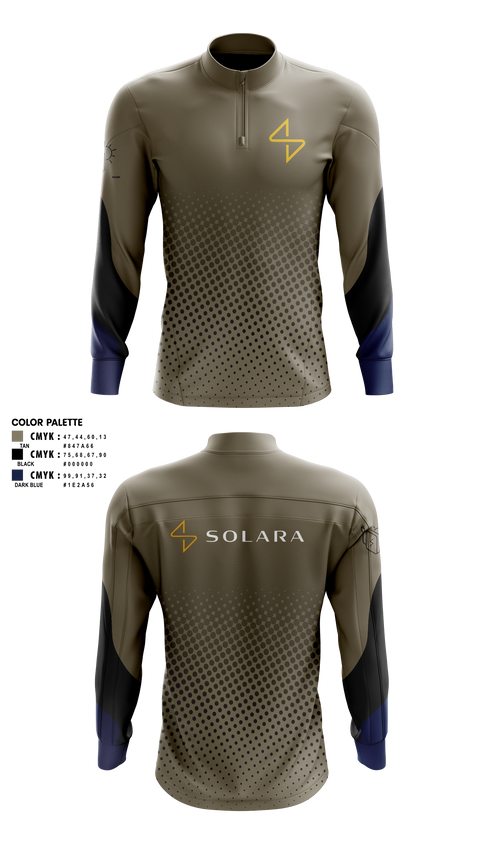 Quarter Zip Jacket, Solara, , Teamtime, Team time, sublimation, custom sports apparel, team uniforms, spirit wear, spiritwear, sports uniforms, custom shirts, team store, custom team store, fundraiser sports, apparel fundraiser