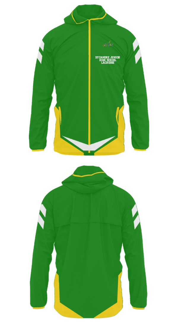 Windbreaker, Sycamore Junior High School Lacrosse, Men's Lacrosse, Teamtime, Team time, sublimation, custom sports apparel, team uniforms, spirit wear, spiritwear, sports uniforms, custom shirts, team store, custom team store, fundraiser sports, apparel fundraiser