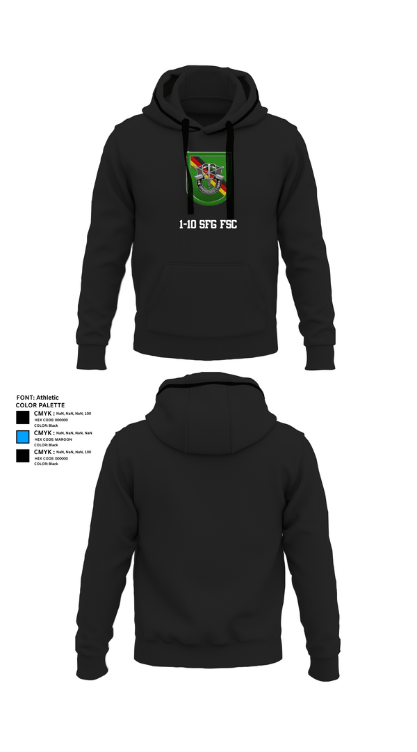 Hoodie, 1-10 SFG FSC, Army, Teamtime, Team time, sublimation, custom sports apparel, team uniforms, spirit wear, spiritwear, sports uniforms, custom shirts, team store, custom team store, fundraiser sports, apparel fundraiser