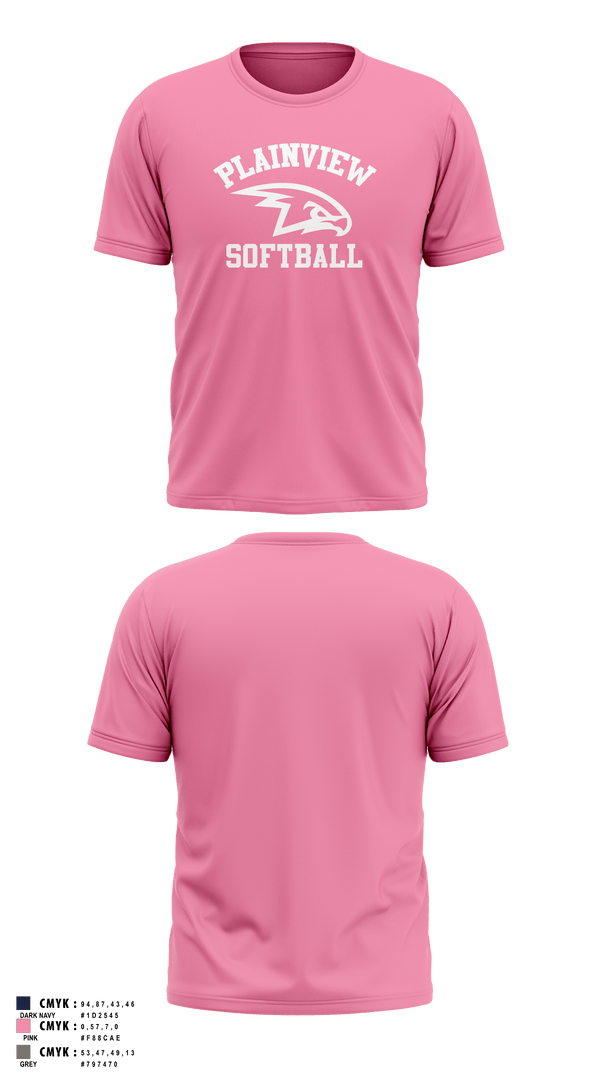 Short Sleeve Performance Shirt, Plainview Softball, Softball, Teamtime, Team time, sublimation, custom sports apparel, team uniforms, spirit wear, spiritwear, sports uniforms, custom shirts, team store, custom team store, fundraiser sports, apparel fundraiser