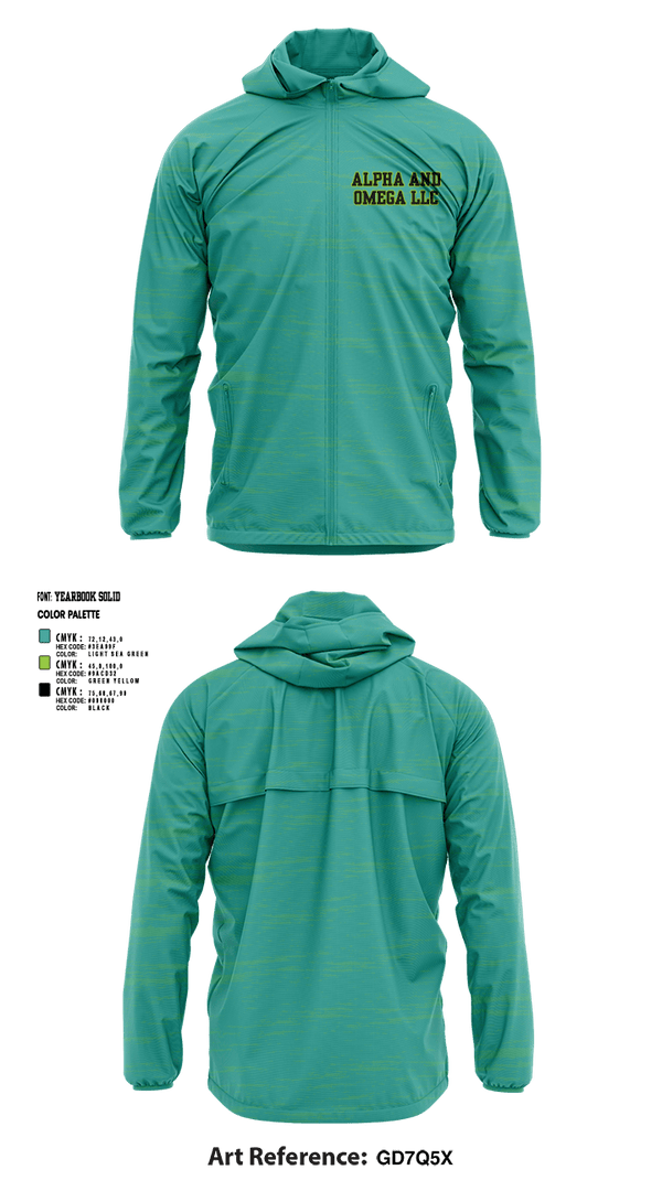 Windbreaker, Alpha and Omega LLC, , Teamtime, Team time, sublimation, custom sports apparel, team uniforms, spirit wear, spiritwear, sports uniforms, custom shirts, team store, custom team store, fundraiser sports, apparel fundraiser