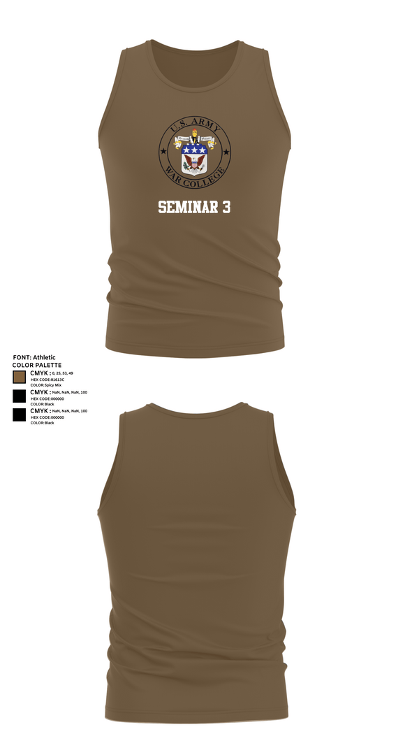 Tank Top, Seminar 3, Army, Teamtime, Team time, sublimation, custom sports apparel, team uniforms, spirit wear, spiritwear, sports uniforms, custom shirts, team store, custom team store, fundraiser sports, apparel fundraiser
