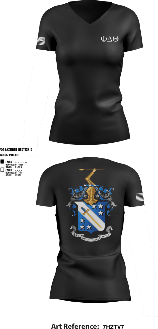 Women's Short Sleeve Vneck Shirt, Phi Delta Theta, Army, Teamtime, Team time, sublimation, custom sports apparel, team uniforms, spirit wear, spiritwear, sports uniforms, custom shirts, team store, custom team store, fundraiser sports, apparel fundraiser