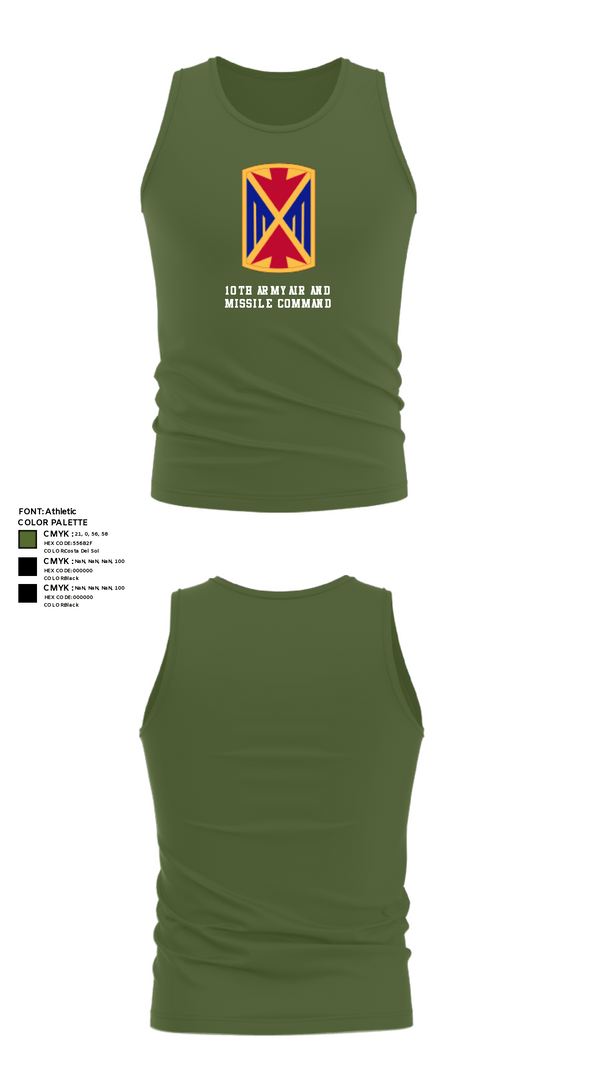 Tank Top, 10th Army Air and Missile Command, Army, Teamtime, Team time, sublimation, custom sports apparel, team uniforms, spirit wear, spiritwear, sports uniforms, custom shirts, team store, custom team store, fundraiser sports, apparel fundraiser