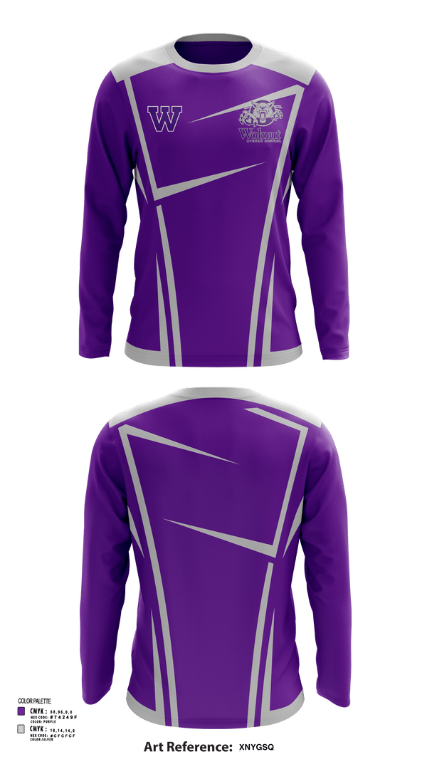 Long Sleeve Performance Shirt, Walnut Middle School, Spirit Store, Teamtime, Team time, sublimation, custom sports apparel, team uniforms, spirit wear, spiritwear, sports uniforms, custom shirts, team store, custom team store, fundraiser sports, apparel fundraiser