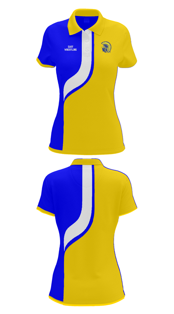 Womens Short Sleeve Performance Polo, East Middle School Wrestling, Wrestling, Teamtime, Team time, sublimation, custom sports apparel, team uniforms, spirit wear, spiritwear, sports uniforms, custom shirts, team store, custom team store, fundraiser sports, apparel fundraiser