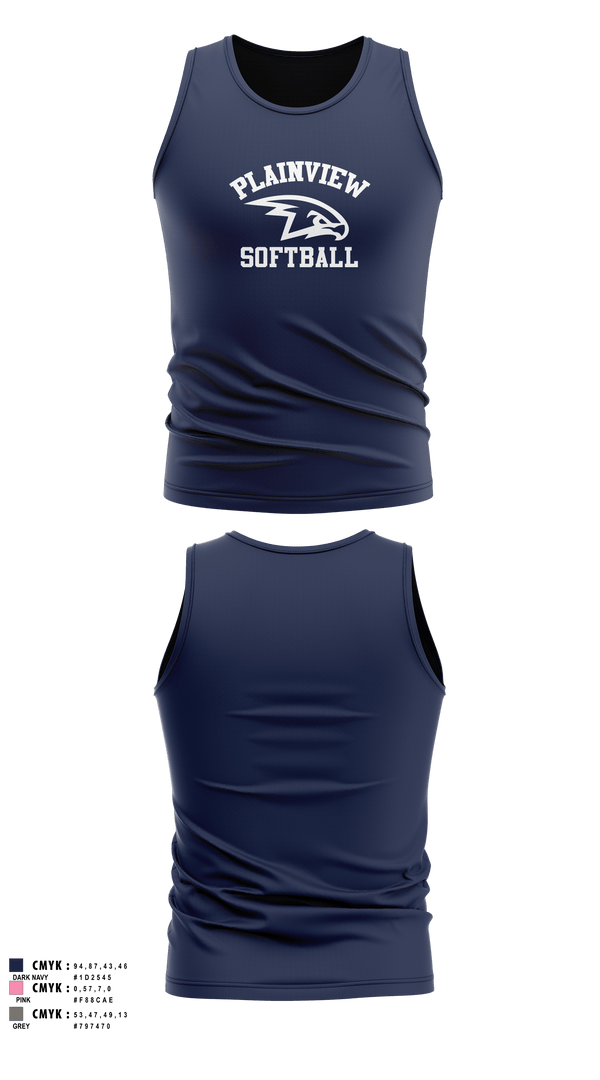 Tank Top, Plainview Softball, Softball, Teamtime, Team time, sublimation, custom sports apparel, team uniforms, spirit wear, spiritwear, sports uniforms, custom shirts, team store, custom team store, fundraiser sports, apparel fundraiser