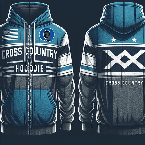 Hoodie, Quakertown Community Senior High School Cross Country, Cross Country, Teamtime, Team time, sublimation, custom sports apparel, team uniforms, spirit wear, spiritwear, sports uniforms, custom shirts, team store, custom team store, fundraiser sports, apparel fundraiser
