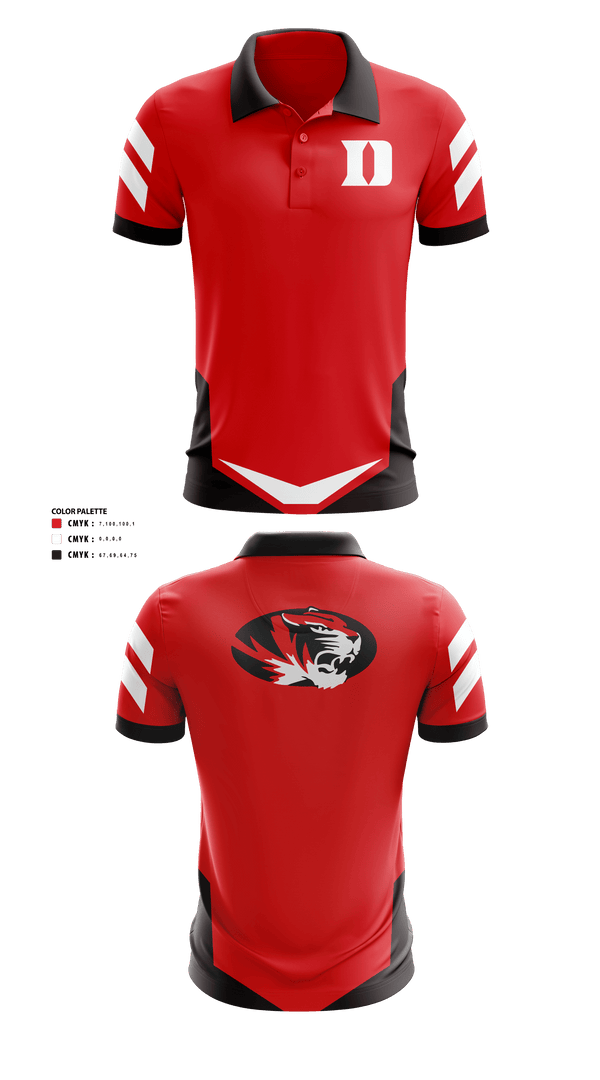 Short Sleeve Performance Polo, Duke High School Golf, Golf, Teamtime, Team time, sublimation, custom sports apparel, team uniforms, spirit wear, spiritwear, sports uniforms, custom shirts, team store, custom team store, fundraiser sports, apparel fundraiser