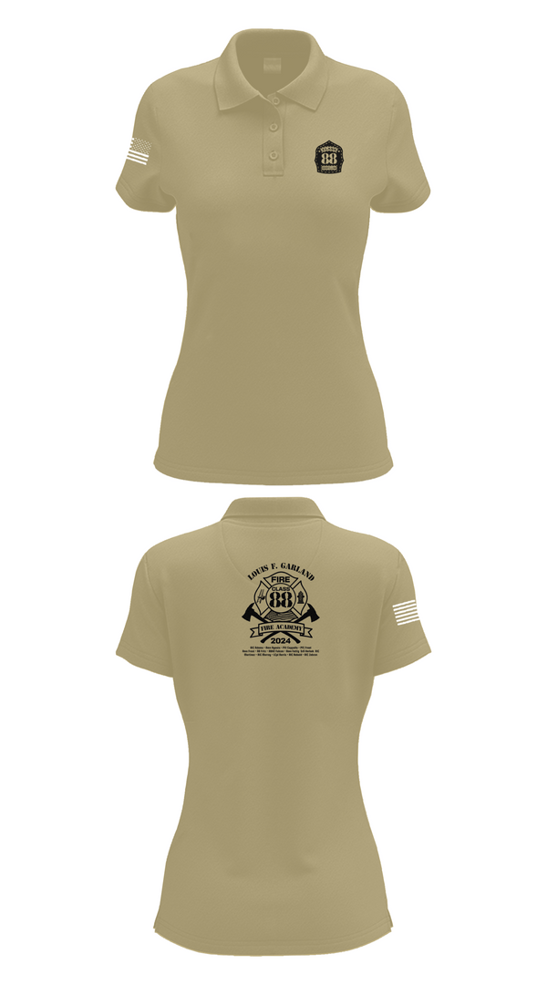 Womens Short Sleeve Performance Polo, Class 88, Air Force, Teamtime, Team time, sublimation, custom sports apparel, team uniforms, spirit wear, spiritwear, sports uniforms, custom shirts, team store, custom team store, fundraiser sports, apparel fundraiser