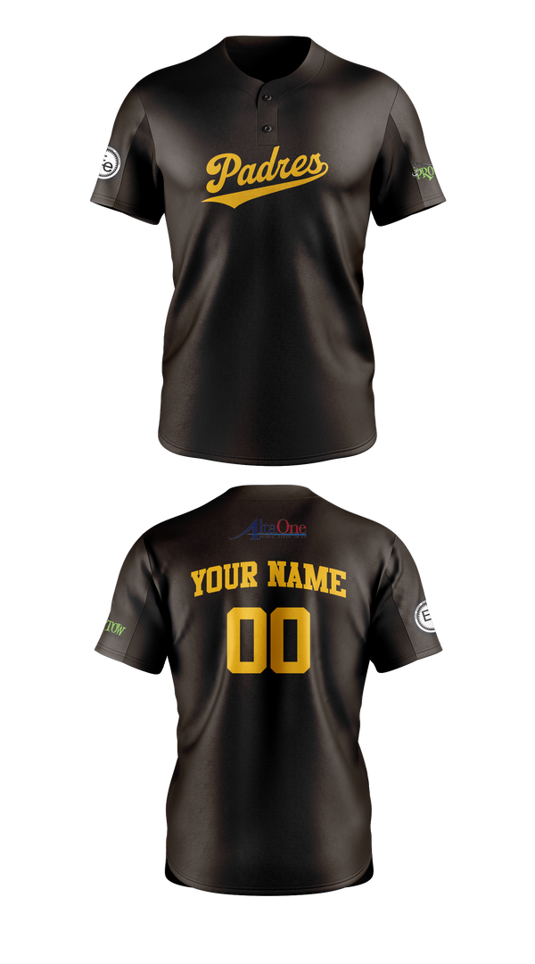 Two Button Baseball Jersey, IWV Youth Baseball, Baseball, Teamtime, Team time, sublimation, custom sports apparel, team uniforms, spirit wear, spiritwear, sports uniforms, custom shirts, team store, custom team store, fundraiser sports, apparel fundraiser