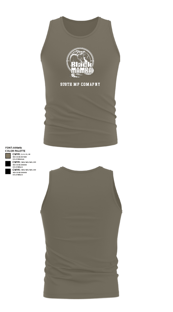 Tank Top, 978th MP Comapny, , Teamtime, Team time, sublimation, custom sports apparel, team uniforms, spirit wear, spiritwear, sports uniforms, custom shirts, team store, custom team store, fundraiser sports, apparel fundraiser