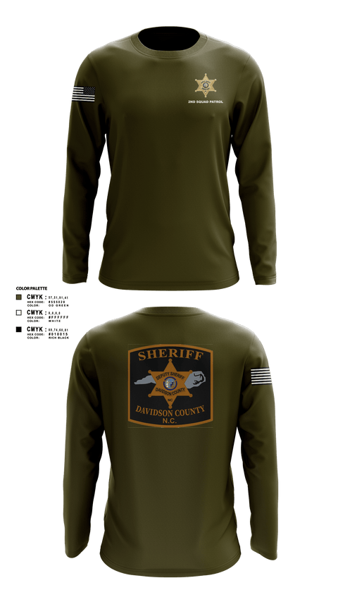 Long Sleeve Performance Shirt, DCSO 2nd Squad, Police, Teamtime, Team time, sublimation, custom sports apparel, team uniforms, spirit wear, spiritwear, sports uniforms, custom shirts, team store, custom team store, fundraiser sports, apparel fundraiser