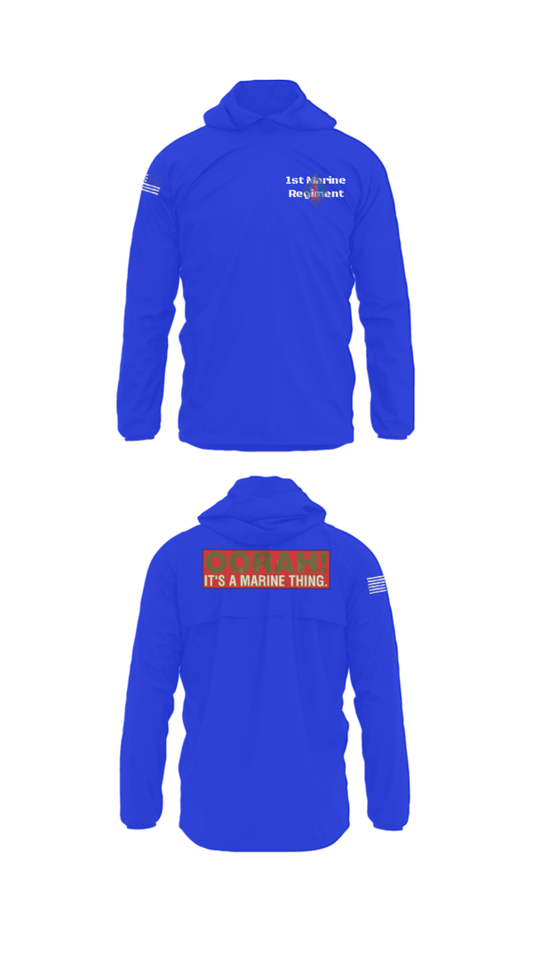 Windbreaker, 1st Marine Regiment, Marines, Teamtime, Team time, sublimation, custom sports apparel, team uniforms, spirit wear, spiritwear, sports uniforms, custom shirts, team store, custom team store, fundraiser sports, apparel fundraiser