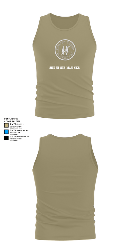 Tank Top, 2nd bn 8th Marines, Marines, Teamtime, Team time, sublimation, custom sports apparel, team uniforms, spirit wear, spiritwear, sports uniforms, custom shirts, team store, custom team store, fundraiser sports, apparel fundraiser