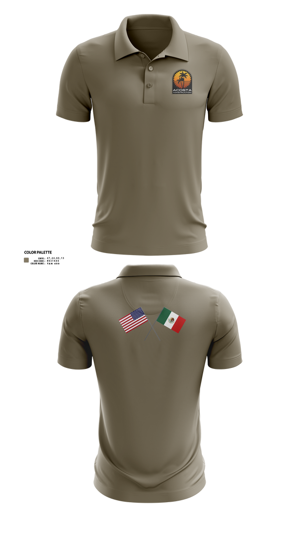 Short Sleeve Performance Polo, Acosta Construction Services, , Teamtime, Team time, sublimation, custom sports apparel, team uniforms, spirit wear, spiritwear, sports uniforms, custom shirts, team store, custom team store, fundraiser sports, apparel fundraiser
