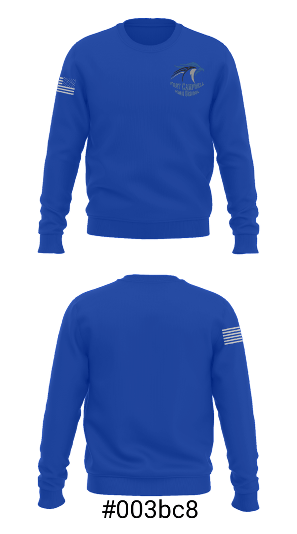 Crew Neck Sweatshirt, Fort Campbell High School Tennis, Tennis, Teamtime, Team time, sublimation, custom sports apparel, team uniforms, spirit wear, spiritwear, sports uniforms, custom shirts, team store, custom team store, fundraiser sports, apparel fundraiser