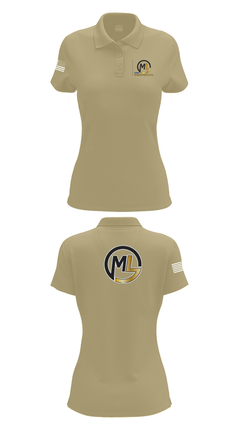Womens Short Sleeve Performance Polo, ML concrete Llc, , Teamtime, Team time, sublimation, custom sports apparel, team uniforms, spirit wear, spiritwear, sports uniforms, custom shirts, team store, custom team store, fundraiser sports, apparel fundraiser