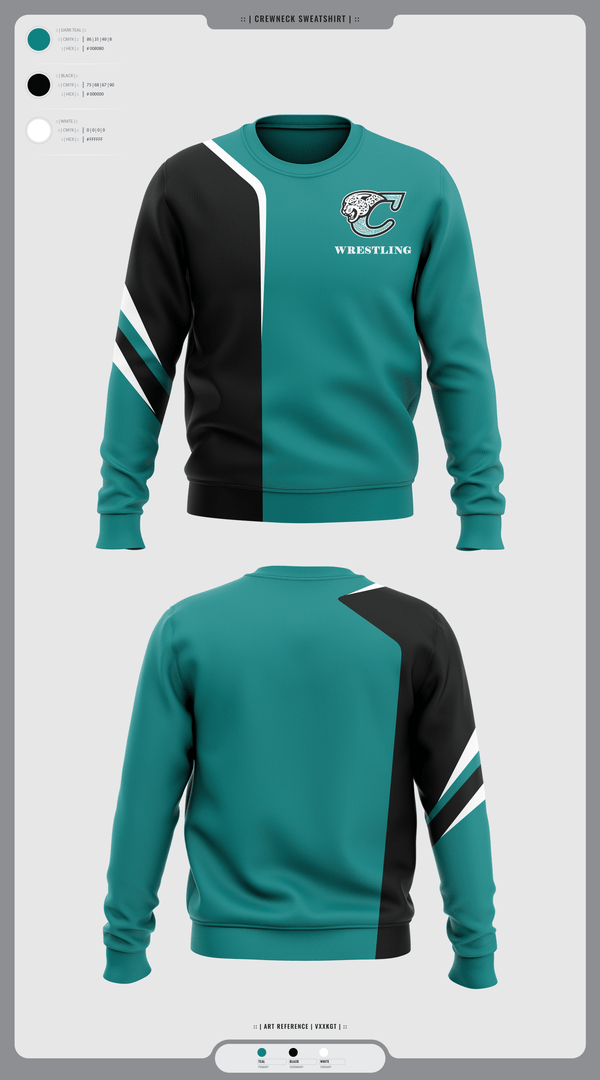 Crew Neck Sweatshirt, Century Wrestling Club, Wrestling, Teamtime, Team time, sublimation, custom sports apparel, team uniforms, spirit wear, spiritwear, sports uniforms, custom shirts, team store, custom team store, fundraiser sports, apparel fundraiser