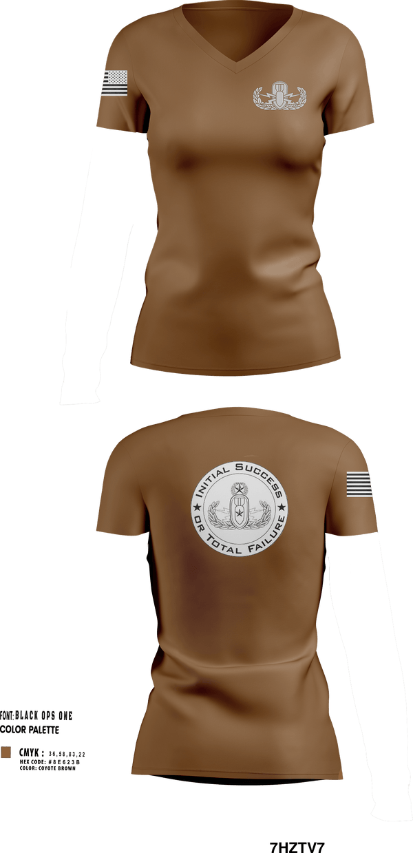 Womens Short Sleeve Vneck Shirt, E.O.D Mobile Unit 1, , Teamtime, Team time, sublimation, custom sports apparel, team uniforms, spirit wear, spiritwear, sports uniforms, custom shirts, team store, custom team store, fundraiser sports, apparel fundraiser
