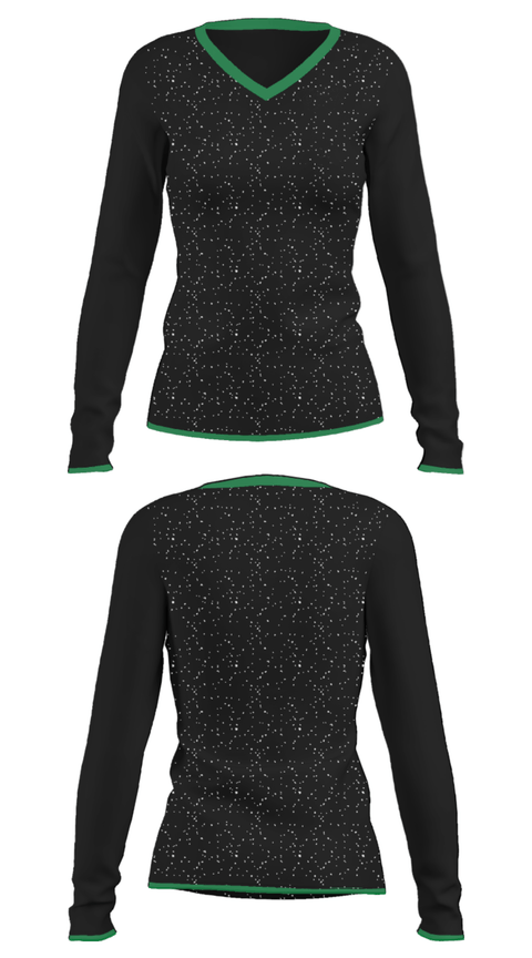 Women's Long Sleeve Vneck Shirt, Cistercian Preparatory School Tennis, Tennis, Teamtime, Team time, sublimation, custom sports apparel, team uniforms, spirit wear, spiritwear, sports uniforms, custom shirts, team store, custom team store, fundraiser sports, apparel fundraiser