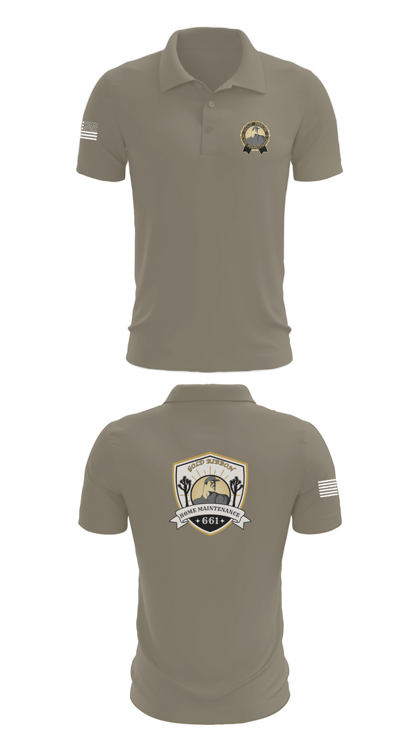 Short Sleeve Performance Polo, Gold Ribbon Home Maintenance, , Teamtime, Team time, sublimation, custom sports apparel, team uniforms, spirit wear, spiritwear, sports uniforms, custom shirts, team store, custom team store, fundraiser sports, apparel fundraiser
