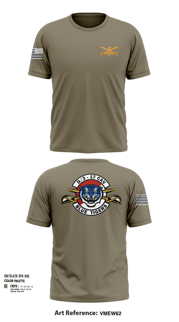 Short Sleeve Performance Shirt, Delta Troop 3-17 CAV, , Teamtime, Team time, sublimation, custom sports apparel, team uniforms, spirit wear, spiritwear, sports uniforms, custom shirts, team store, custom team store, fundraiser sports, apparel fundraiser