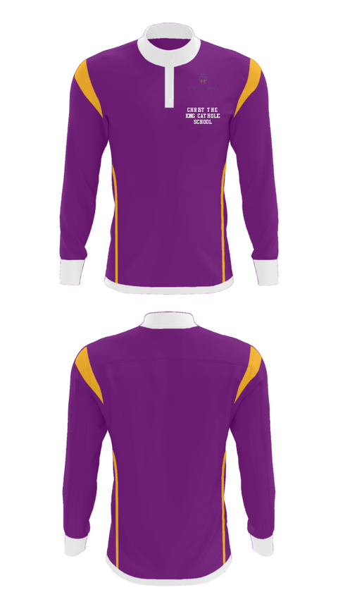 Quarter Zip Jacket, Christ The King Catholic School, Spirit Store, Teamtime, Team time, sublimation, custom sports apparel, team uniforms, spirit wear, spiritwear, sports uniforms, custom shirts, team store, custom team store, fundraiser sports, apparel fundraiser