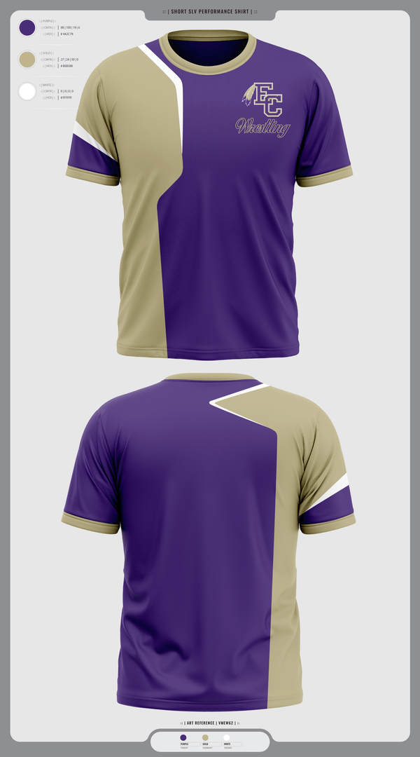 Short Sleeve Performance Shirt, East Coweta High School Wrestling, Wrestling, Teamtime, Team time, sublimation, custom sports apparel, team uniforms, spirit wear, spiritwear, sports uniforms, custom shirts, team store, custom team store, fundraiser sports, apparel fundraiser