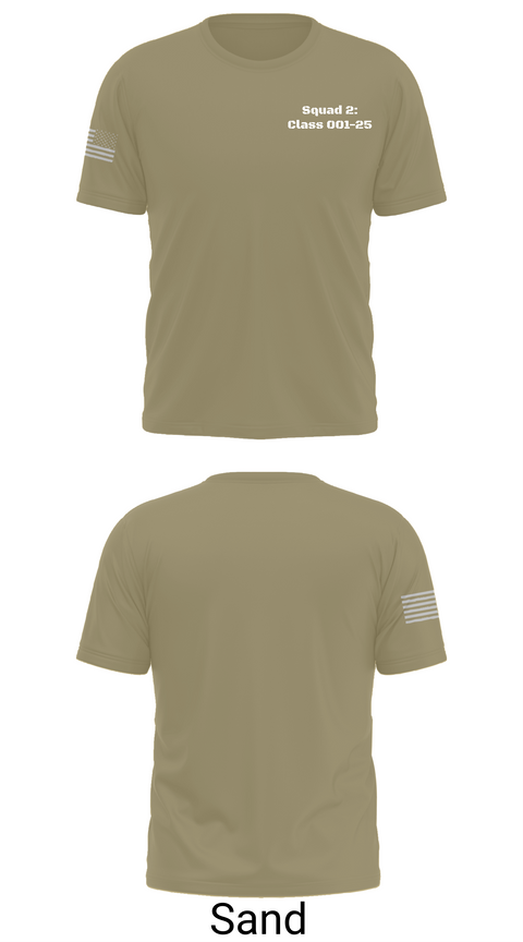 Short Sleeve Performance Shirt, Squad 2: Class 001-25, Army, Teamtime, Team time, sublimation, custom sports apparel, team uniforms, spirit wear, spiritwear, sports uniforms, custom shirts, team store, custom team store, fundraiser sports, apparel fundraiser