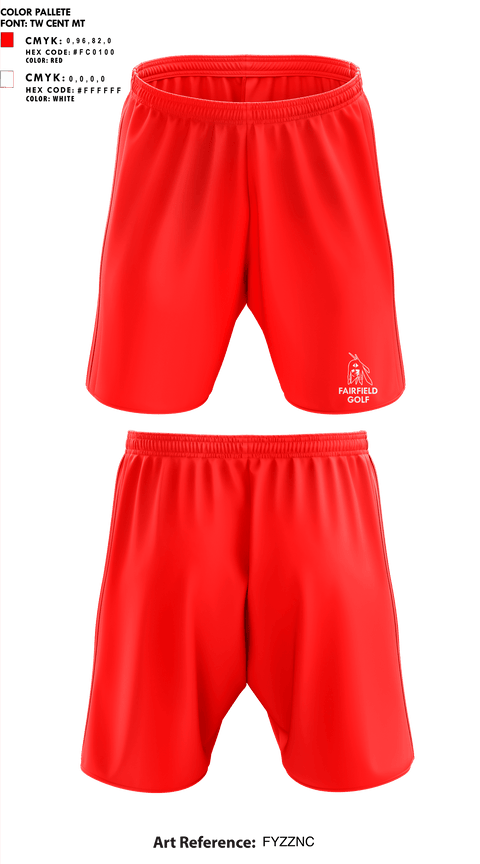 Athletic Shorts With Pockets, Fairfield Senior High School Golf, Golf, Teamtime, Team time, sublimation, custom sports apparel, team uniforms, spirit wear, spiritwear, sports uniforms, custom shirts, team store, custom team store, fundraiser sports, apparel fundraiser
