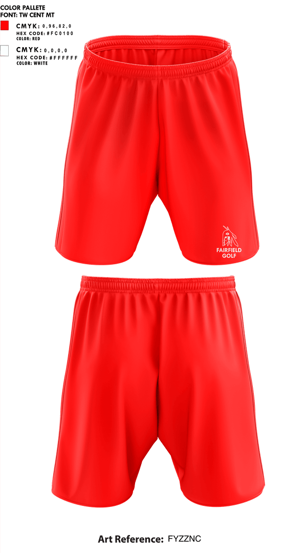 Athletic Shorts With Pockets, Fairfield Senior High School Golf, Golf, Teamtime, Team time, sublimation, custom sports apparel, team uniforms, spirit wear, spiritwear, sports uniforms, custom shirts, team store, custom team store, fundraiser sports, apparel fundraiser
