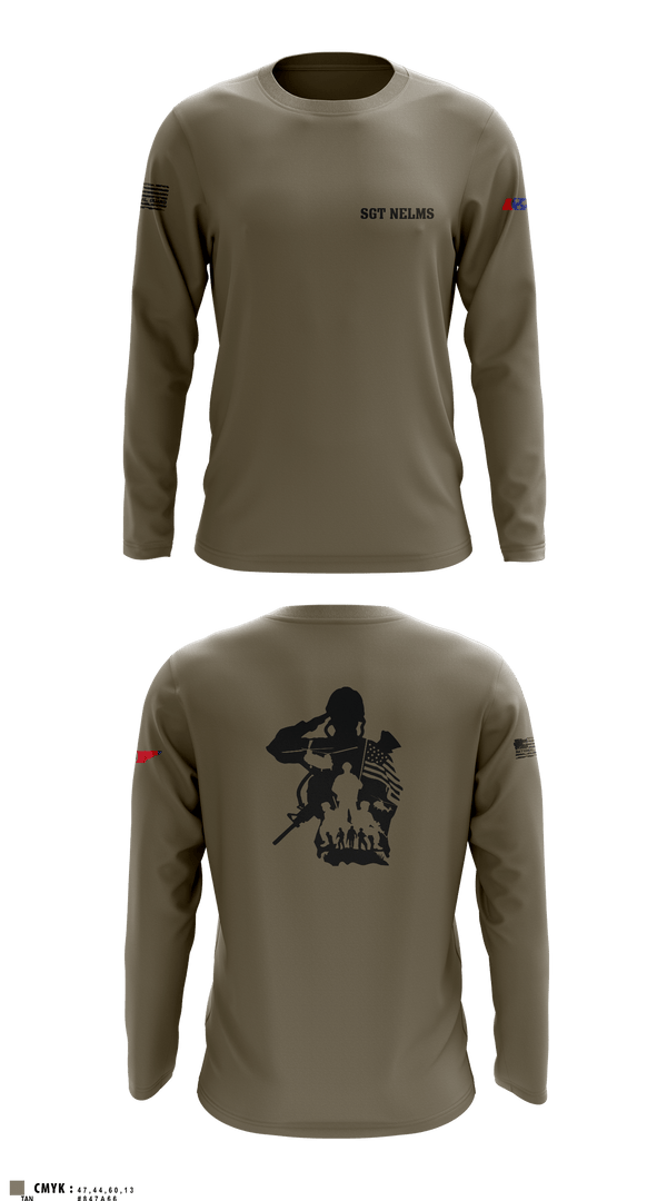 Long Sleeve Performance Shirt, SGT Nelms, National Guard, Teamtime, Team time, sublimation, custom sports apparel, team uniforms, spirit wear, spiritwear, sports uniforms, custom shirts, team store, custom team store, fundraiser sports, apparel fundraiser