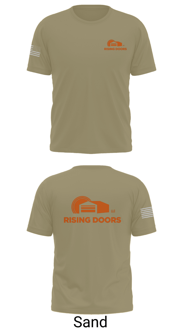 Old School Cotton Feel Shirt, Rising Doors, Army, Teamtime, Team time, sublimation, custom sports apparel, team uniforms, spirit wear, spiritwear, sports uniforms, custom shirts, team store, custom team store, fundraiser sports, apparel fundraiser
