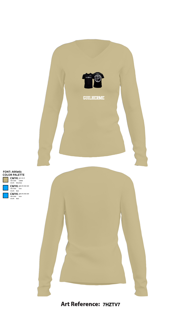 Womens Long Sleeve Vneck Shirt, Guilherme, Wrestling, Teamtime, Team time, sublimation, custom sports apparel, team uniforms, spirit wear, spiritwear, sports uniforms, custom shirts, team store, custom team store, fundraiser sports, apparel fundraiser