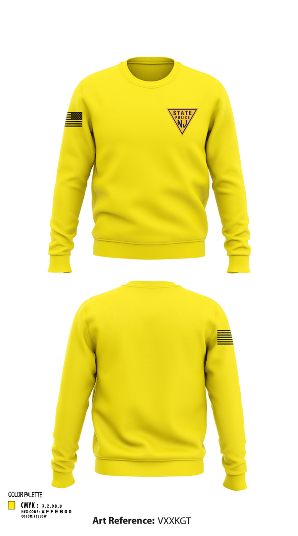 Crew Neck Sweatshirt, New Jersey state police, , Teamtime, Team time, sublimation, custom sports apparel, team uniforms, spirit wear, spiritwear, sports uniforms, custom shirts, team store, custom team store, fundraiser sports, apparel fundraiser