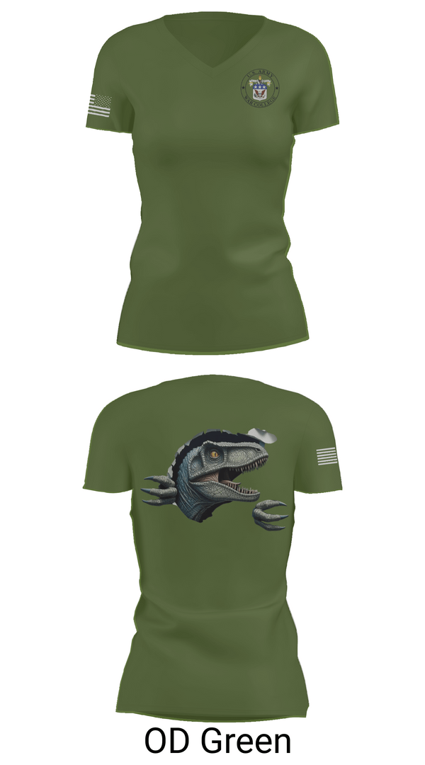 Womens Short Sleeve Vneck Shirt, Seminar 3, Army, Teamtime, Team time, sublimation, custom sports apparel, team uniforms, spirit wear, spiritwear, sports uniforms, custom shirts, team store, custom team store, fundraiser sports, apparel fundraiser