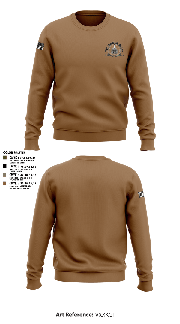 Crew Neck Sweatshirt, The World of Armor, , Teamtime, Team time, sublimation, custom sports apparel, team uniforms, spirit wear, spiritwear, sports uniforms, custom shirts, team store, custom team store, fundraiser sports, apparel fundraiser