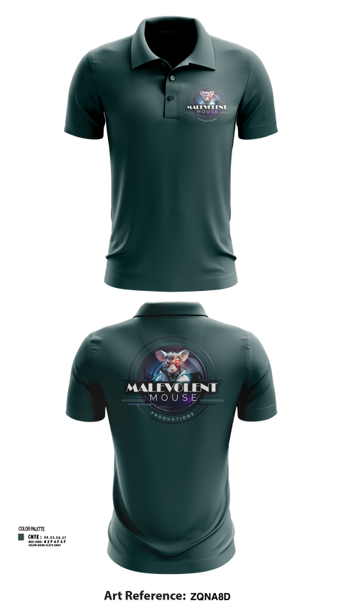 Short Sleeve Performance Polo, Malevolent Mouse Productions, , Teamtime, Team time, sublimation, custom sports apparel, team uniforms, spirit wear, spiritwear, sports uniforms, custom shirts, team store, custom team store, fundraiser sports, apparel fundraiser