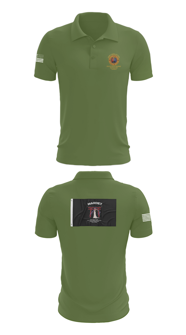 Short Sleeve Performance Polo, MARDET Fort Leonard Wood (FLW) DoD Interservice Non-Lethal Individual Weapons Instructor's Course Fort Leonard Wood Basic Military Police School House, , Teamtime, Team time, sublimation, custom sports apparel, team uniforms, spirit wear, spiritwear, sports uniforms, custom shirts, team store, custom team store, fundraiser sports, apparel fundraiser