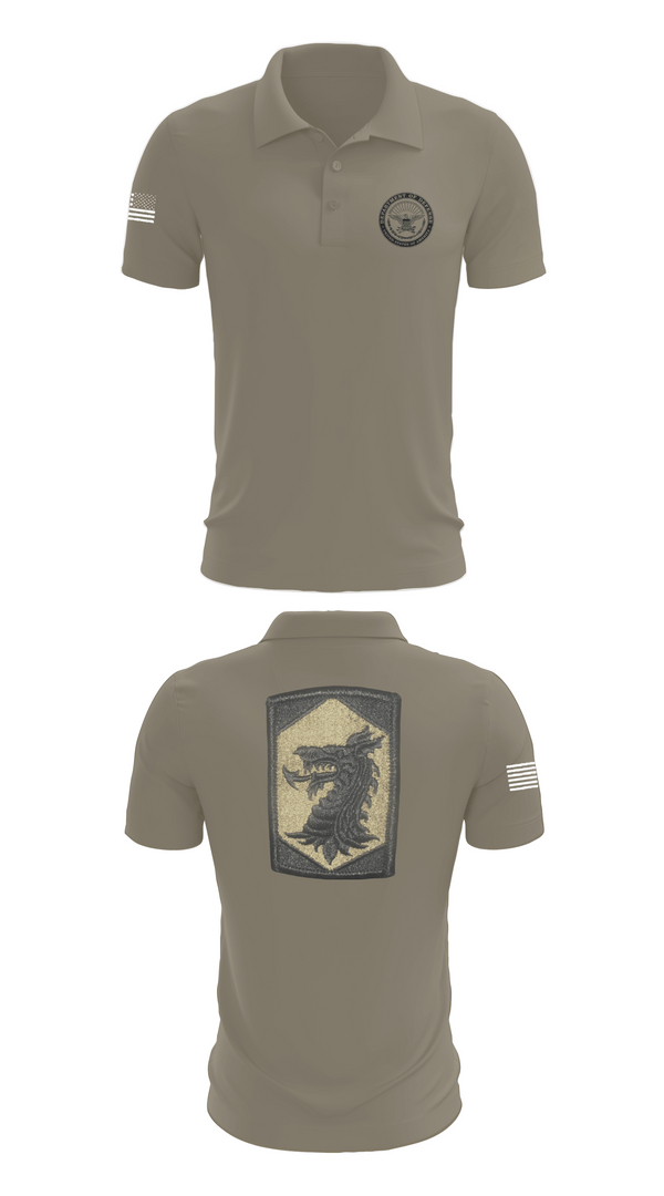 Short Sleeve Performance Polo, 445 Chemical Company, National Guard, Teamtime, Team time, sublimation, custom sports apparel, team uniforms, spirit wear, spiritwear, sports uniforms, custom shirts, team store, custom team store, fundraiser sports, apparel fundraiser