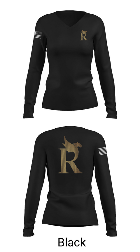 Women's Long Sleeve Vneck Shirt, Rickover Naval Academy, Women's Soccer, Teamtime, Team time, sublimation, custom sports apparel, team uniforms, spirit wear, spiritwear, sports uniforms, custom shirts, team store, custom team store, fundraiser sports, apparel fundraiser