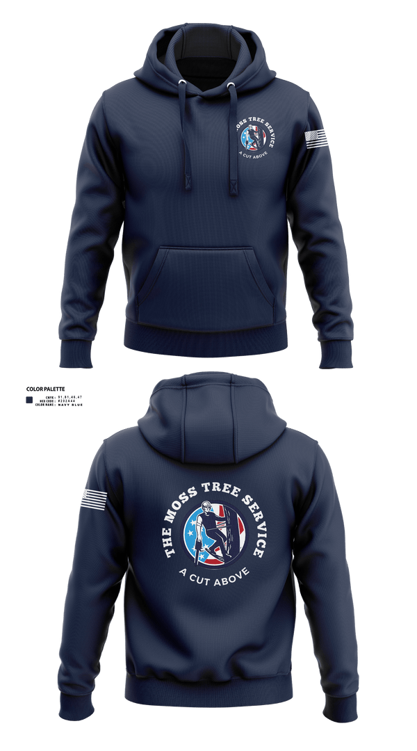 Hoodie, The Moss Tree Service, , Teamtime, Team time, sublimation, custom sports apparel, team uniforms, spirit wear, spiritwear, sports uniforms, custom shirts, team store, custom team store, fundraiser sports, apparel fundraiser