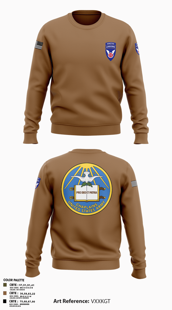 Crew Neck Sweatshirt, 11th Infantry Division (ABN), Army, Teamtime, Team time, sublimation, custom sports apparel, team uniforms, spirit wear, spiritwear, sports uniforms, custom shirts, team store, custom team store, fundraiser sports, apparel fundraiser