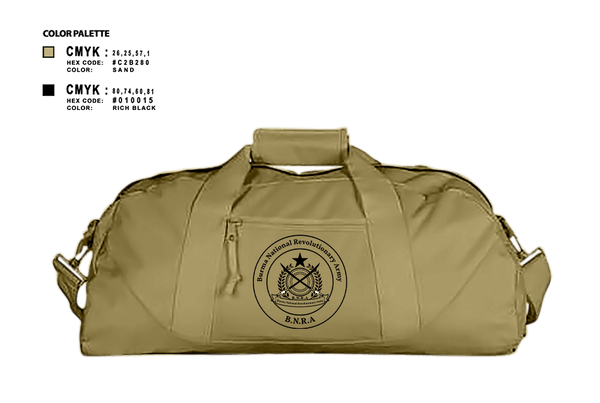 Duffle Bag, B.N.R.A, Army, Teamtime, Team time, sublimation, custom sports apparel, team uniforms, spirit wear, spiritwear, sports uniforms, custom shirts, team store, custom team store, fundraiser sports, apparel fundraiser